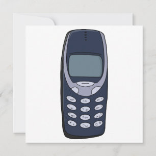 Vintages Handy Feiertagskarte