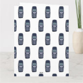 Vintages Handy Karte (Rückseite)