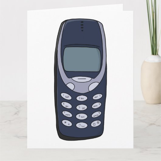 Vintages Handy Karte (Vorderseite)