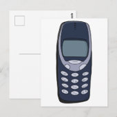 Vintages Handy Postkarte (Vorne/Hinten)