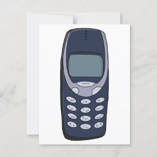 Vintages Handy Postkarte