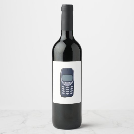 Vintages Handy Weinetikett (Vorderseite)