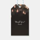 Vintages Hängen Glühbirnen Rustikale Gastgeschenk  Geschenkanhänger (Rückseite)