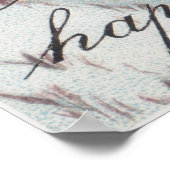 Vintages Happy New Year Art Poster (Ecke)