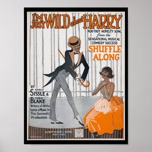 Vintages Harlem-Renaissance-Poster Poster (Vorne)