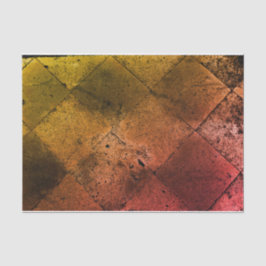 Vintages Harlequin Inspiriert Orange Rust Textur Seidenpapier