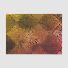 Vintages Harlequin Inspiriert Orange Rust Textur Seidenpapier