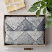 Vintages Harlequin Inspirierte Schwarz-Weiß-Textur Seidenpapier (Geschenk)