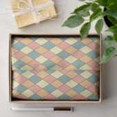 Vintages Harlequine Diagonal in Pastels Seidenpapier (Geschenk)
