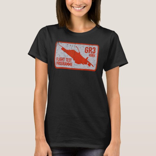 Vintages Harrier Gr3-Flugprüfprogramm 1 T-Shirt (Vorderseite)