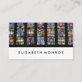 Vintages Hartglas Visitenkarte (Vorderseite)