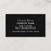 Vintages Hartglas Visitenkarte (Rückseite)