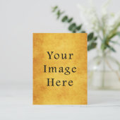 Vintages Harvest Gold Perchester Blank Postkarte (Stehend Vorderseite)