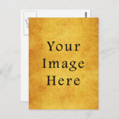 Vintages Harvest Gold Perchester Blank Postkarte (Vorne/Hinten)
