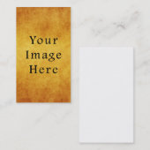 Vintages Harvest-Gold-Pergament-Papier Blank Visitenkarte (Vorne/Hinten)