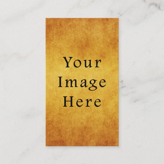 Vintages Harvest-Gold-Pergament-Papier Blank Visitenkarte (Vorderseite)
