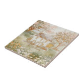 Vintages Haus im Grünen Wiesen Fliese (Seite)