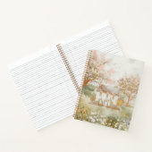 Vintages Haus im Grünen Wiesen Notizblock (Innenseite)