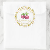 Vintages, hausgemachte Passion Fruchtmark Label Runder Aufkleber (Tasche)