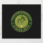 Vintages, hausgemachtes Ginger-Etikett Bierflaschenetikett (Einzelnes Label)