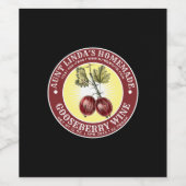 Vintages, hausgemachtes Goosebeerenlabel Weinetikett (Einzelnes Label)