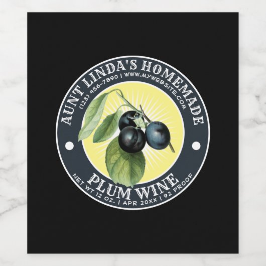 Vintages, hausgemachtes Weinetikett (Einzelnes Label)