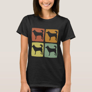 Vintages Haustier Sibirischer Husky Hund Retro Tie T-Shirt