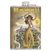 Vintages Hawaii 2 Flachmann (Rückseite)