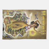 Vintages Hawaii 2 Geschirrtuch (Horizontal)