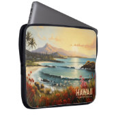 Vintages Hawaii Beach Tropical Paradise Malerei Laptopschutzhülle (Vorne Rechts)