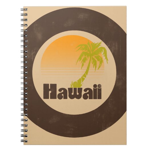 Vintages Hawaii-Logo Notizblock (Vorderseite)
