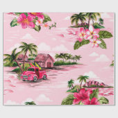 Vintages hawaiianisches Barktuch-Design der tropis Geschenkpapier (Flach)