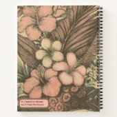 Vintages hawaiianisches Tropenobst Notizblock (Rückseite)