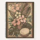 Vintages hawaiianisches Tropenobst Notizblock (Vorderseite)