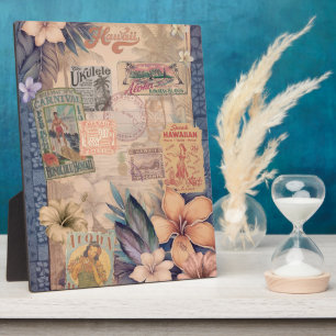 Vintages hawaiisches Scrapbook: Reisen Hawaii Fotoplatte