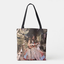 Vintages hawaiisches Wahine Hula Mädchen Tasche