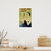 Vintages Hazeline Snow Makeup Loster Poster (Küche)