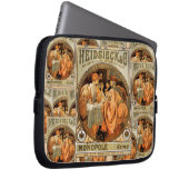 Vintages Heidsieck & Co Monopole Reims Weinkarte Laptopschutzhülle (Vorne Rechts)