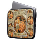 Vintages Heidsieck & Co Monopole Reims Weinkarte Laptopschutzhülle (Vorderseite Links)