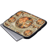 Vintages Heidsieck & Co Monopole Reims Weinkarte Laptopschutzhülle (Vorne Knopf)