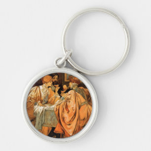 Vintages Heidsieck & Co Monopole Reims Weinkarte Schlüsselanhänger