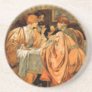 Vintages Heidsieck & Co Monopole Reims Weinkarte Untersetzer