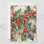 Vintages heiliges Foto personalisieren Feiertagskarte (Rückseite)