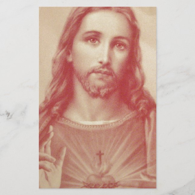 Vintages Heiliges Herz Jesu (Vorderseite)