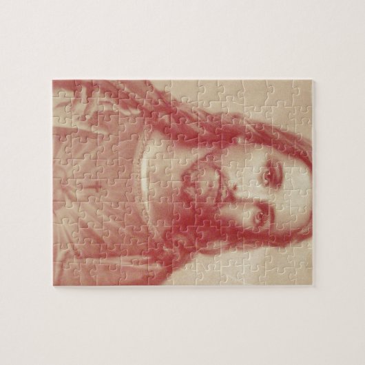 Vintages Heiliges Jesusherz Puzzle (Horizontal)