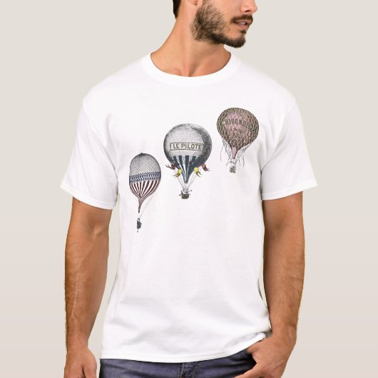 Vintages Heißluft-Ballon-Rennen-Shirt T-Shirt (Vorderseite)