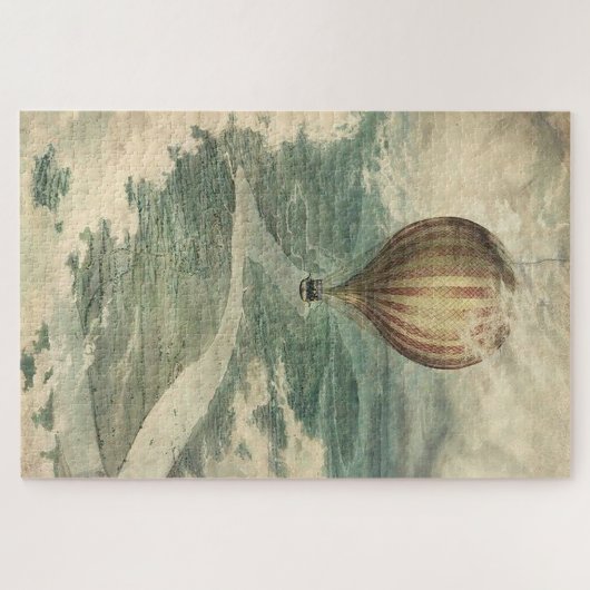 Vintages Heißluftballon-Puzzle Puzzle (Horizontal)