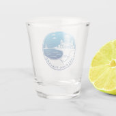 Vintages Helsinki Finnland Schnapsglas (Rückseite)