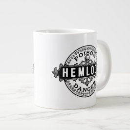 Vintages Hemlock-Giftlabel Jumbo-Tasse