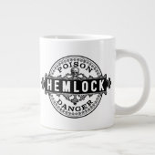 Vintages Hemlock-Giftlabel Jumbo-Tasse (Rechts)